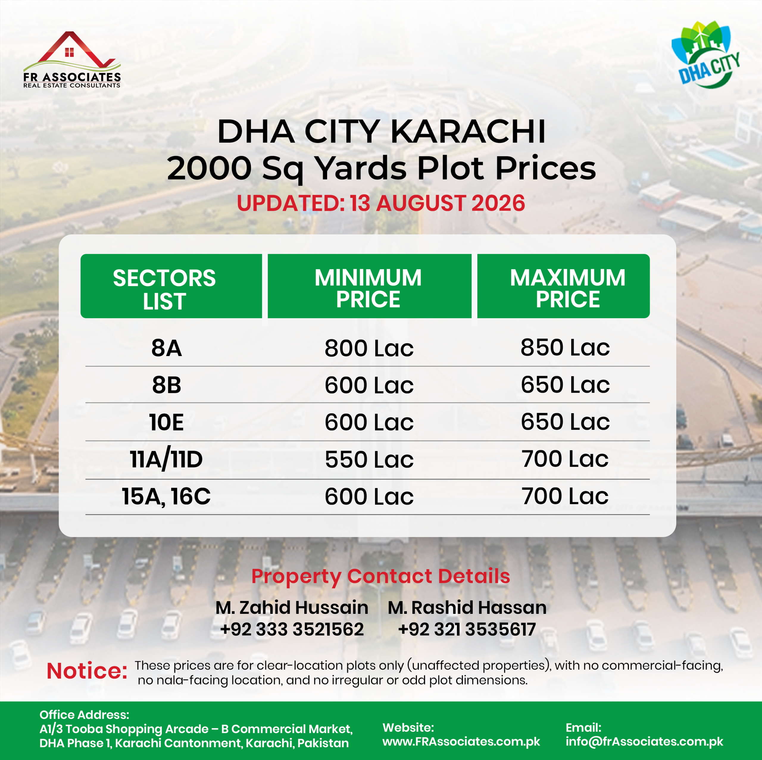 DHA City Karachi 2000 Sq Yards Plot Prices 2026